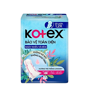 Combo 4 gói Băng Vệ Sinh Kotex Bảo Vệ Toàn Diện Ngày Nhiều và Đêm 28cm SMC - Gói 6 miếng