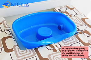 Giường y tế đa chức năng - nâng chân, nâng đầu, nghiêng trái, nghiêng phải, có chổ để bô, có chổ để chậu gội đầu - DCN04