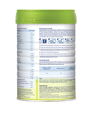 Sữa bột công thức HiPP 4 Organic Combiotic 800g cho bé từ 3 tuổi