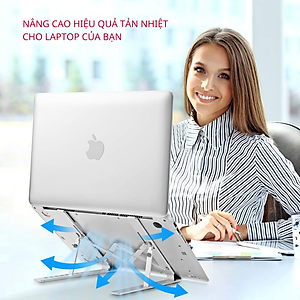 Giá Đỡ Laptop Hợp Kim Nhôm Cao Cấp Dễ Dàng Gấp Gọn, Giúp Tản Nhiệt Laptop, Máy Tính Xách Tay - 07 Nấc Điều Chỉnh Góc Độ. Hàng Chính Hãng Tamayoko