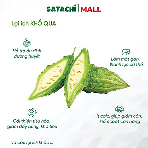 Viên Bột Khổ Qua Nguyên Chất SATACHI – 100% Từ Mướp Đắng – Dạng Viên Tiện Lợi – Hộp 180 viên