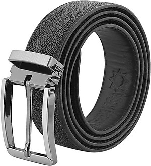 Thắt Lưng Nam Da Cá Đuối Đầu Kim Huy Hoàng HT4503 - Đen