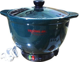 Nồi nấu nhanh NH09 rêu - Hàng chính hãng - Gốm sứ cao cấp  - Điện gia dụng
