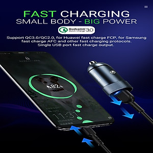 Tẩu sạc nhanh đa năng nhãn hiệu Hoco Z32 Quick Charge 3.0 - Hàng nhập khẩu