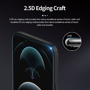 Miếng dán kính cường lực cho iPhone 14 Pro Max (6.7 inch) Nillkin Amazing H+ Pro (mỏng 0.2 mm, vát cạnh 2.5D, chống trầy, chống va đập) - hàng nhập khẩu