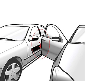 Ron Viền Bảo Vệ Cánh Cửa Xe Hơi Nẹp U Gioăng Oto Ôtô Chống Va Đập Ồn Cách Âm Đàn Hồi Lõi Thép Cao Su