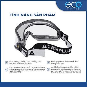 [COMBO] Mặt nạ Koken G7 Nhật Bản phòng khí độc, phun thuốc & Kính chống văng bắn, chống đọng hơi sương Delta Plus Pháp