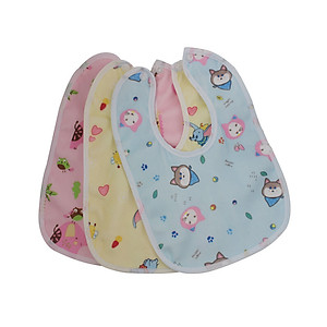 Set 2 Yếm ăn dặm cho bé PaKaSa - Họa tiết ngẫu nhiên