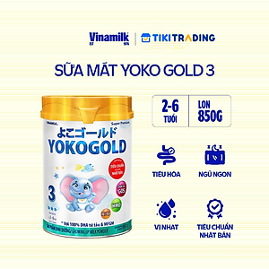 Sữa bột Vinamilk YOKOGOLD 3 850g (cho trẻ từ 2 - 6 tuổi)