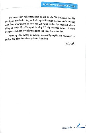 Global Success - Bộ Đề Kiểm Tra Tiếng Anh Lớp 6 - Tập 1 (Có Đáp Án)