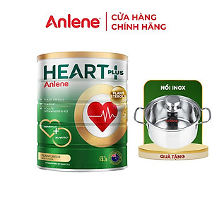 Thực phẩm bổ sung Anlene Heart Plus với dưỡng chất chăm sóc sức khỏe tim mạch 750g/lon - Tặng Nồi Inox Hoặc Chảo 18cm
