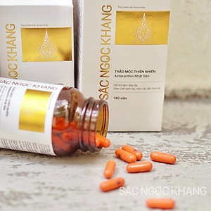 Viên uống Sắc Ngọc Khang Vi tảo lục (60 viên) giúp trẻ hóa làn da xua tan vết nám, hỗ trợ cân bằng nội tiết tố, bổ huyết, điều kinh, hỗ trợ giảm các triệu chứng tiền mãn kinh