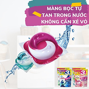 Viên giặt xả Bold GelBall 4D P&G hương hoa ngọt ngào túi refill 70 viên