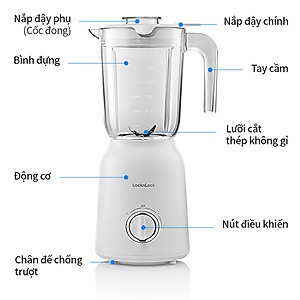 Máy xay sinh tố Locknlock Multi Blender EJM416WHT (800W) - Hàng chính hãng
