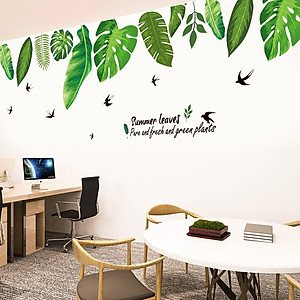 Decal dán tường Grean Leaves Art XL8362