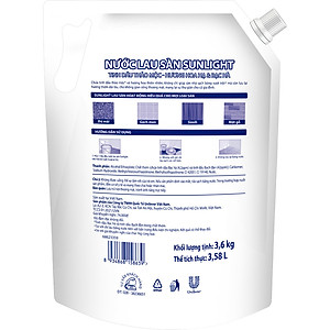 Nước Lau Sàn Sunlight Tinh Dầu Thảo Mộc Hương Hoa Hạ Bạc Hà Túi 3.6KG
