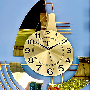 Đồng hồ treo tường A209 Shouse trang trí nghệ thuật kim trôi không gây tiếng động hiện đại sang trọng phòng khách