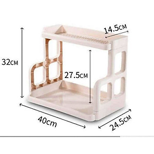 Kệ gia vị 2 tầng bằng nhựa cao cấp VIỆT NHẬT - giúp căn bếp luôn gọn gàng sạch sẽ