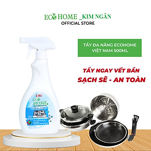 Xịt Tẩy Đa Năng Công Nghệ Sinh Học ECOHOME 500ML Tẩy Cặn Canxi, Tẩy Kính, Vòi Sen, Bồn Sứ, Chậu Tắm, Gạch Men, Gương Soi