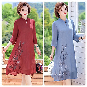 ️Có Big Size️ Đầm Trung Niên Sang Trọng Cho Mẹ Dự Tiệc , Váy Trung Niên Làm Quà Tặng Mẹ Ý Nghĩa