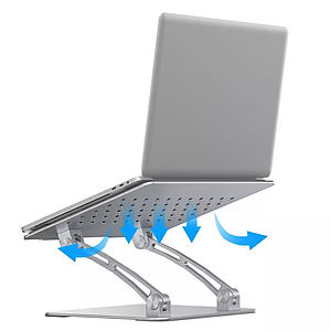 Giá đỡ tản nhiệt cho Macbook Laptop hiệu Wiwu S700 Adjustable Laptop Stand (Laptop 9 inch đến 17 inch giúp tản nhiệt, chất liệu nhôm nguyên khối, thiết kế công thái học chống mỏi cổ khi làm việc) - hàng nhập khẩu