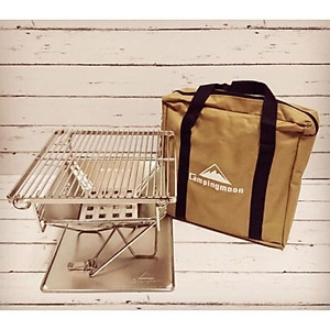 Đồ cắm trại bếp nướng campingmoon cắm trại du lịch dã ngoại bếp than xếp nướng thịt BBQ ngoài trời campout A017