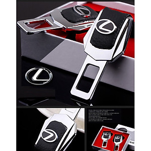 Chốt cài khóa dây an toàn trên ô tô bằng thép có thương hiệu xe 1 chiếc