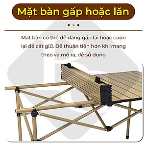 Bàn cắm trại gấp TSD Size:53,95,120cm ,đa năng,dễ mang theo, dã ngoại,có thể gập lại
