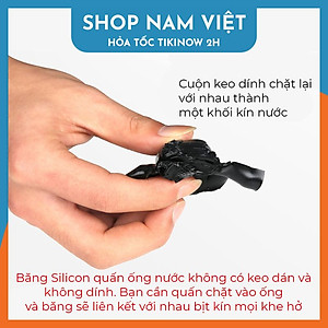 Băng Keo Vá Ống Nước Silicon Chịu Nhiệt Nóng Lạnh, Chống Thấm Nước