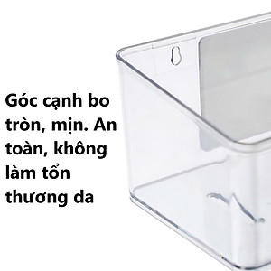 Khay dán tường trong HOKORI nhựa VIỆT NHẬT cao cấp - Đựng gia vị, đồ phòng tắm, khách, ngủ - Hàng Việt Nam