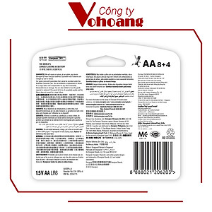 Pin Max 8 + 4 Viên Energizer E91 BP8+4 AA