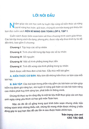 Rèn Kĩ Năng Giải Toán Lớp 6 - Tập 1