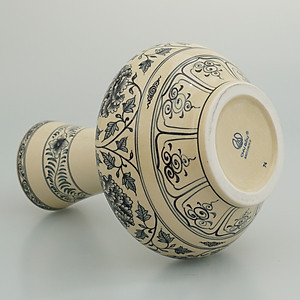 Bình hoa cúc quân tử gốm Chu Đậu (S3)