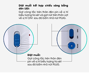 Vợt bắt muỗi điện tử Model: VBM RD.02