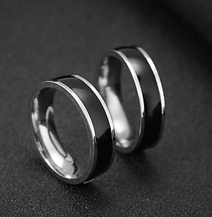 Nhẫn nam đen trắng