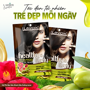 Gội Phủ Bạc 100% Siêu Dưỡng 30ml Lavox - Nâu Đen 
