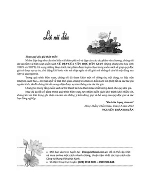 Sách - Vẻ Đẹp Của Văn Học Dân Gian (THEO CHƯƠNG TRÌNH GIÁO DỤC PHỔ THÔNG MỚI) Dùng Chung Cho 3 Bộ Sách Khối THCS & THPT 