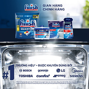 Viên Rửa Chén Bát Finish Powerball Quantum Powerful Clean & Shine 64 viên