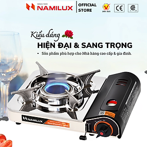Bếp Gas Mini NaMilux NH-032PS│Đầu Đốt Cyclone│Tiết Kiệm Gas│Van Ngắt Gas An Toàn│Công Suất 2.4Kw │Hàng Chính Hãng