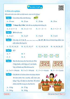 Combo Bài Tập Tuần và Đề Kiểm Tra Toán, Tiếng Việt Lớp 3 (Tùy chọn theo Chương trình SGK mới)