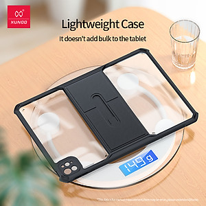 Ốp lưng chống sốc cho iPad Pro 11 inch 2024, Pro 13 2024 chính hãng XUNDD có giá đỡ 3 chế độ - Hàng chính hãng 