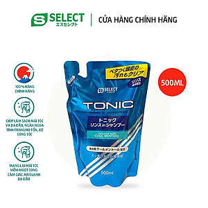 Dầu gội xả bạc hà mát lạnh dành cho nam S Select Nhật Bản ( gói refill 500ml )