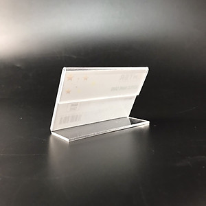 Kệ mica 1 mặt Enter F07-L 90x55mm, Kệ menu chữ L, Khung thông tin sản phẩm, Khung bảng giá, Kệ trưng bày để bàn