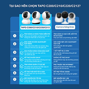 Camera Wifi TP-Link Tapo C212 Độ Phân Giải 2K QHD Quay/Quét 360 Độ Hỗ Trợ Cổng LAN - Hàng Chính Hãng