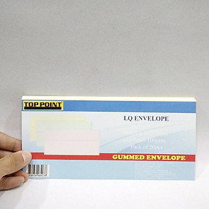 Bao Thư Toppoint Giấy Thơm Có Keo 10.8 x 23.5 cm - Kem (20 Cái/Lốc)