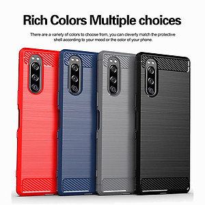 Ốp lưng Sony Xperia 5 hiệu Likgus chống sốc chuẩn quân đội, chống va đập, chống vân tay - Hàng nhập khẩu