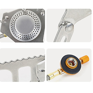 Bếp Gas Khí Đốt Có Thể Gấp Lại Cắm Trại Ngoài Trời Đi Bộ Đường Dài