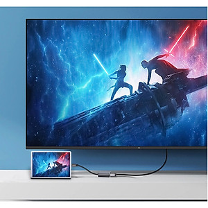Cáp chuyển Đổi USB Type-c ra 4 cổng HDMI/ VGA/ USB và cổng sạc hỗ trợ chế độ Dex - UHV41160 Hàng Chính Hãng