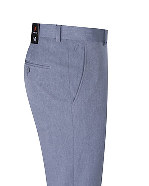 Quần tây nam không ply ống ôm xám trắng Khatoco Q1M578S0-CNGI220-2411-0