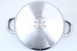 Bộ 3 nồi inox 3 đáy 16, 20, 24 cm Fivestar nắp inox - nắp kính